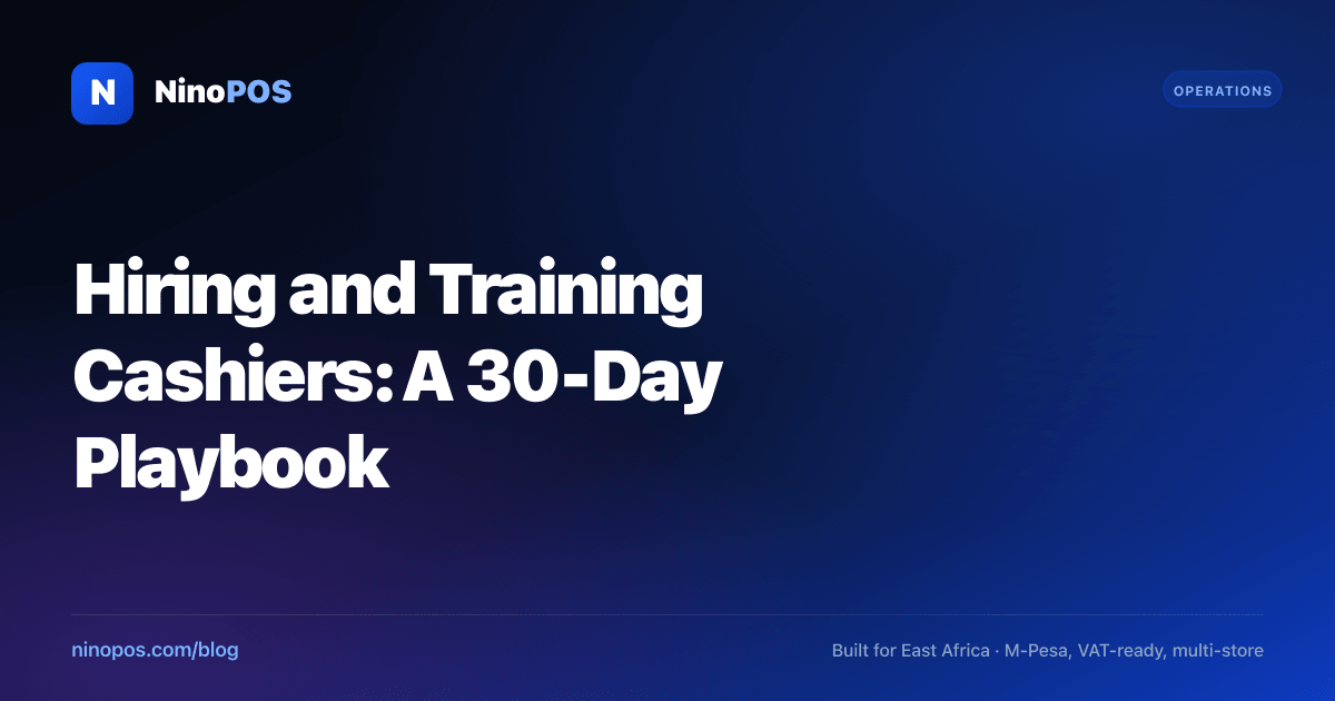 Hiring and Training Cashiers: A 30-Day Playbook